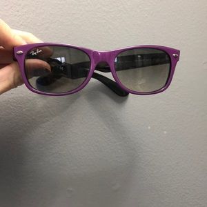Purple RayBan Wayfarers